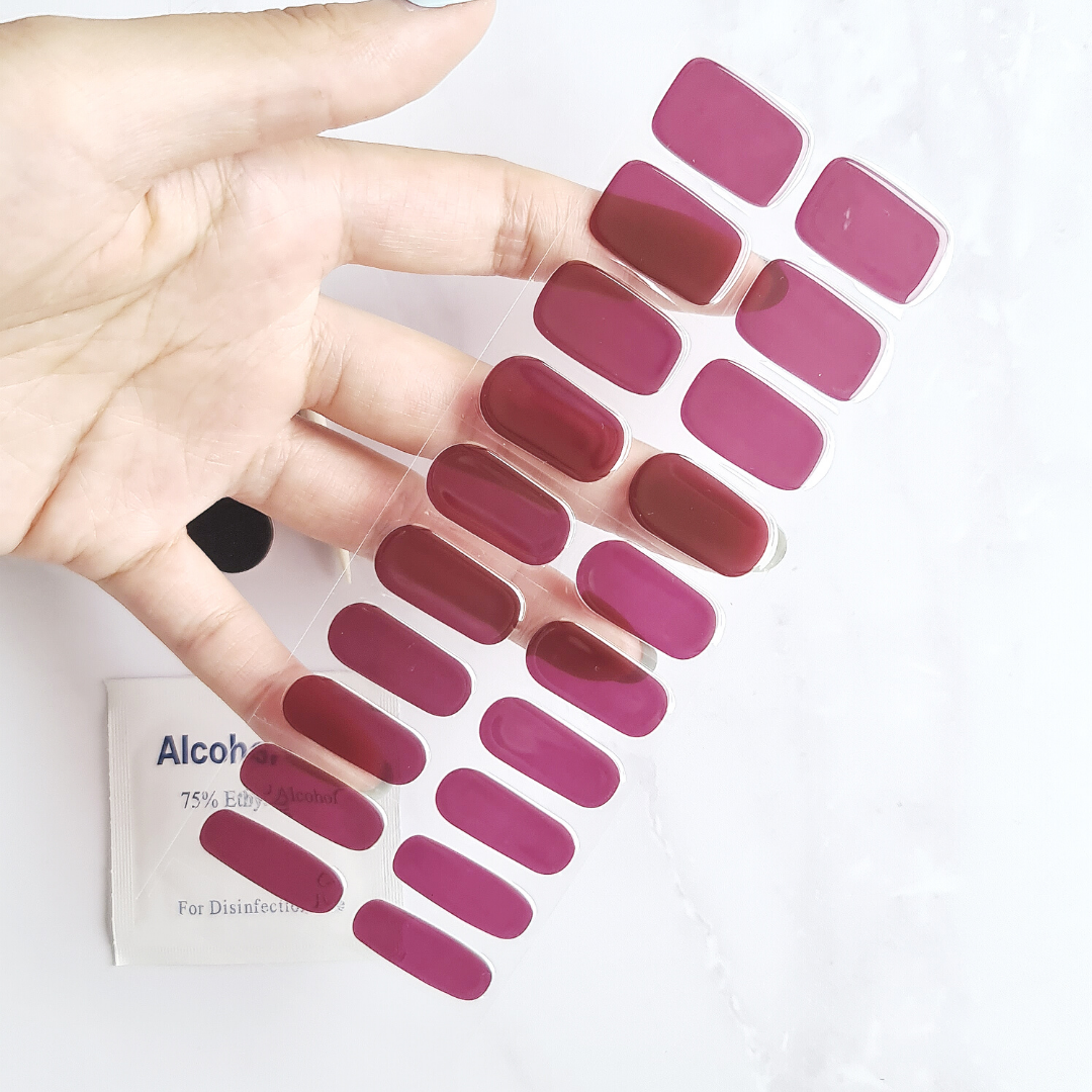 Sangria O'Clock Gel Nail Sticker Kit